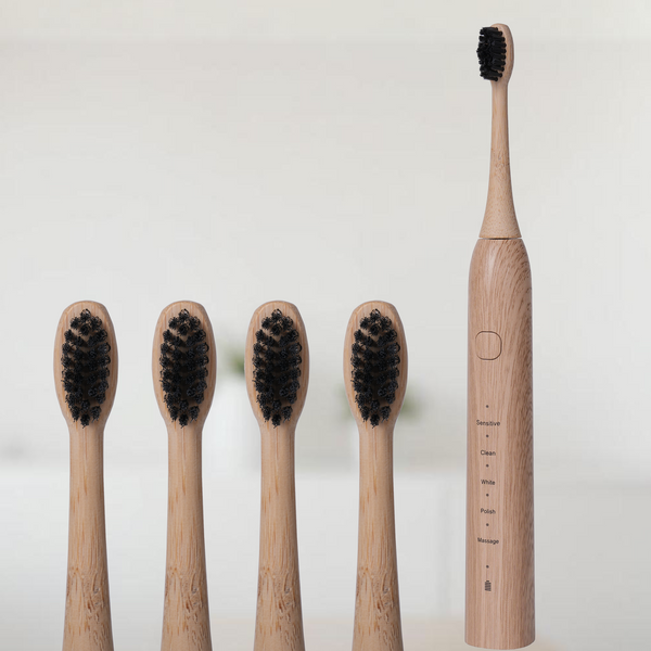 Bamboo Electric Toothbrush Replacement Heads - 4 Pack